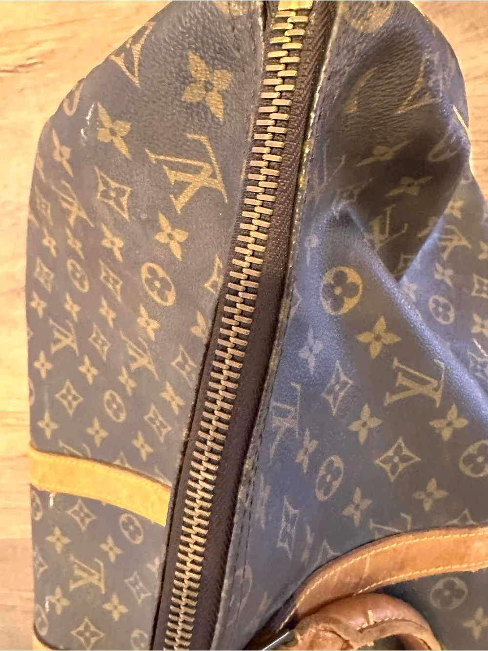 Louis Vuitton Monogram Canvas Travel Duffel Bag keepall 55 pre owned - Picture 4 of 15